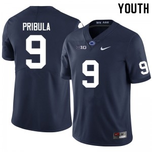 Youth Beau Pribula Navy Penn State Nittany Lions #9 College Football Alumni Jersey 836386-936