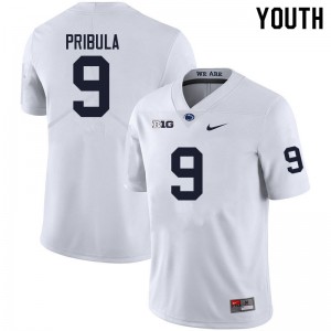 Youth Beau Pribula White Penn State Nittany Lions #9 College Football 2024 Jersey 879641-882