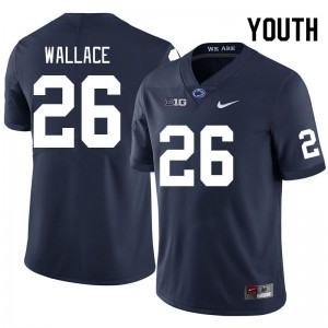 Youth Cam Wallace Navy Penn State Nittany Lions #26 College Football Replica Jersey 412010-669