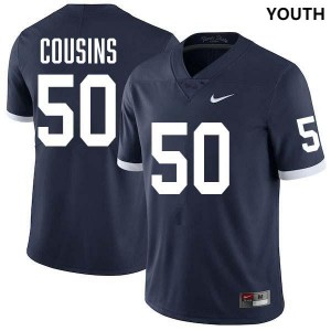 Youth Cooper Cousins Retro Navy Penn State Nittany Lions #50 College Football Stitched Jersey 349830-452
