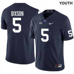 Youth Daryus Dixson Navy Penn State Nittany Lions #5 College Football Stitched Jersey 475428-559