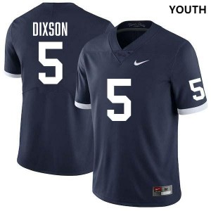 Youth Daryus Dixson Retro Navy Penn State Nittany Lions #5 College Football Stitched Jersey 379152-119