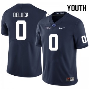 Youth Dominic DeLuca Navy Penn State Nittany Lions #0 College Football NCAA Jersey 629597-958