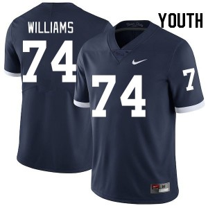 Youth J'ven Williams Retro Penn State Nittany Lions #74 College Football Limited Jersey 103564-396