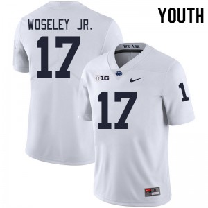 Youth Kenny Woseley Jr. White Penn State Nittany Lions #17 College Football 2024 Jersey 795181-536