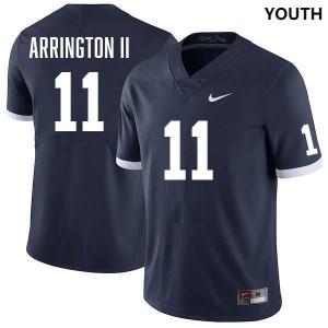 Youth LaVar Arrington II Retro Navy Penn State Nittany Lions #11 College Football Stitched Jersey 258943-905