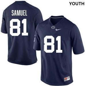 Youth Lyrick Samuel Navy Penn State Nittany Lions #81 College Football Stitched Jersey 827317-536