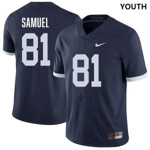 Youth Lyrick Samuel Retro Navy Penn State Nittany Lions #81 College Football Stitched Jersey 950094-821