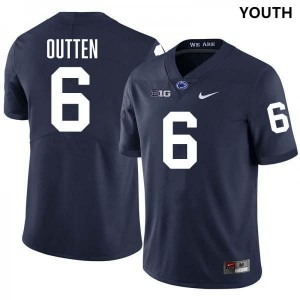 Youth Matt Outten Navy Penn State Nittany Lions #6 College Football Stitched Jersey 780673-394