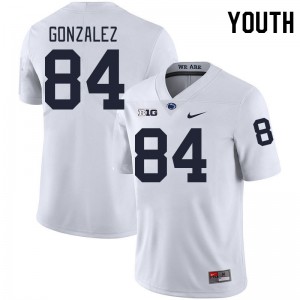 Youth Peter Gonzalez White Penn State Nittany Lions #84 College Football Replica Jersey 902171-682