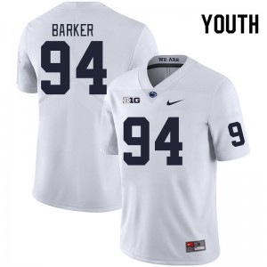 Youth Ryan Barker White Penn State Nittany Lions #94 College Football Game Jersey 447273-886