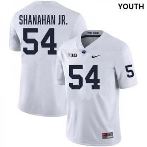 Youth TJ Shanahan Jr. White Penn State Nittany Lions #54 College Football Stitched Jersey 178114-882