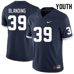 Youth Ty Blanding Retro Penn State Nittany Lions #39 College Football Replica Jersey 401989-738