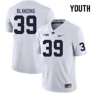Youth Ty Blanding White Penn State Nittany Lions #39 College Football Embroidery Jersey 704764-505