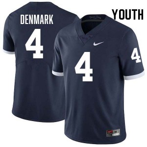 Youth Tyseer Denmark Retro Navy Penn State Nittany Lions #4 College Football Stitched Jersey 680833-183