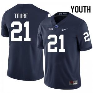 Youth Vaboue Toure Navy Penn State Nittany Lions #21 College Football Embroidery Jersey 808726-272