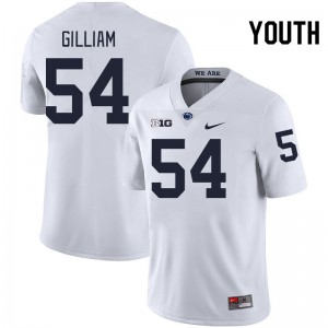 Youth Xavier Gilliam White Penn State Nittany Lions #54 College Football University Jersey 472433-162