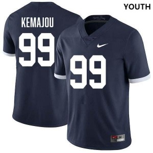 Youth Yvan Kemajou Retro Navy Penn State Nittany Lions #99 College Football Stitched Jersey 752276-485