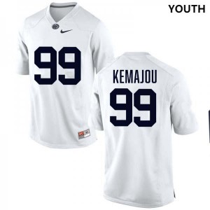 Youth Yvan Kemajou White Penn State Nittany Lions #99 College Football Stitched Jersey 167915-227