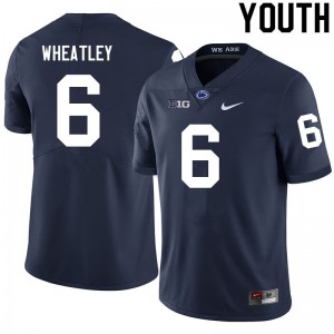 Youth Zakee Wheatley Navy Penn State Nittany Lions #6 College Football High School Jersey 727862-743