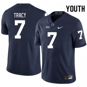 Youth Zion Tracy Navy Penn State Nittany Lions #7 College Football Game Jersey 578446-721