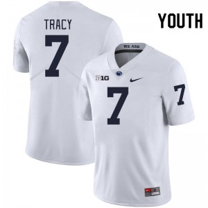 Youth Zion Tracy White Penn State Nittany Lions #7 College Football Player Jersey 175188-326
