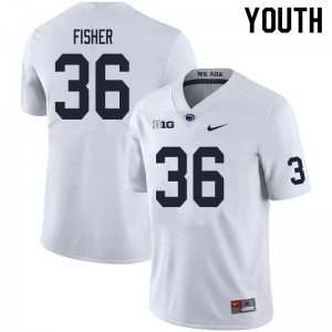 Youth Zuriah Fisher White Penn State Nittany Lions #36 College Football Player Jersey 911752-392