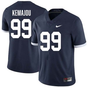 Mens Yvan Kemajou Retro Navy Penn State Nittany Lions #99 College Football Stitched Jersey 267766-481