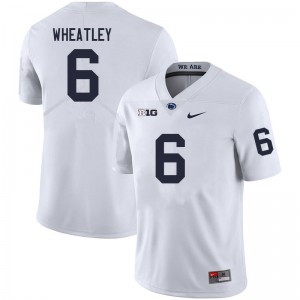 Mens Zakee Wheatley White Penn State Nittany Lions #6 College Football Game Jersey 627514-728