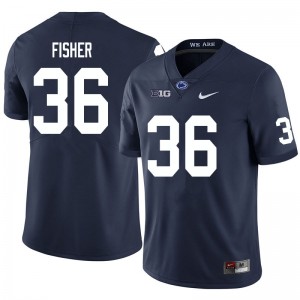 Men Zuriah Fisher Navy Penn State Nittany Lions #36 College Football Stitched Jersey 993935-998