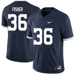 Men Zuriah Fisher Retro Penn State Nittany Lions #36 College Football Player Jersey 404009-233