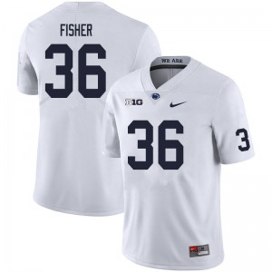 Men Zuriah Fisher White Penn State Nittany Lions #36 College Football 2024 Jersey 804325-965
