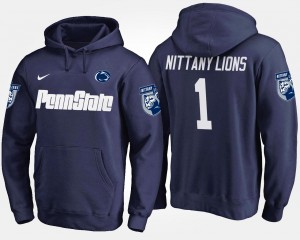 Men's Navy Penn State Nittany Lions #1 Name and Number No.1 Hoodie 663061-777
