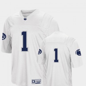 Men's White Penn State Nittany Lions #1 College Football Authentic Jersey 596419-621
