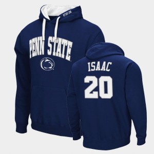 Men Adisa Isaac Navy Penn State Nittany Lions #20 Arch & Logo 2.0 Pullover Hoodie 467537-414