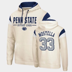 Mens Bryce Mostella Cream Penn State Nittany Lions #33 Fortress Pullover Hoodie 595963-417