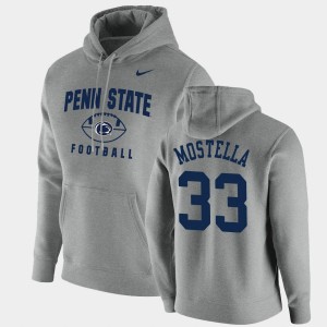 Men's Bryce Mostella Gray Penn State Nittany Lions #33 Oopty Oop Football Pullover Hoodie 933505-739