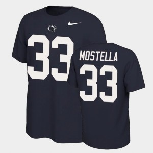 Mens Bryce Mostella Navy Penn State Nittany Lions #33 Name and Number Name & Number Retro T-Shirt 697154-525