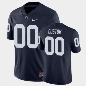 Men Custom Navy Penn State Nittany Lions #00 College Football Game Jersey 589509-718