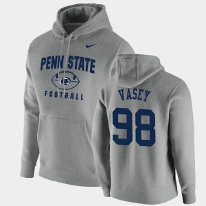 Men's Dan Vasey Gray Penn State Nittany Lions #98 Oopty Oop Football Pullover Hoodie 978193-126