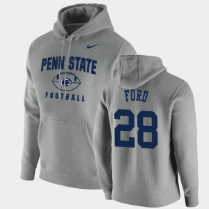 Men's Devyn Ford Gray Penn State Nittany Lions #28 Oopty Oop Football Pullover Hoodie 558196-709
