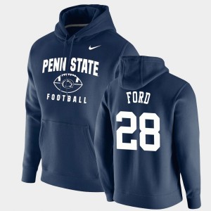 Men's Devyn Ford Navy Penn State Nittany Lions #28 Oopty Oop Football Pullover Hoodie 562982-321