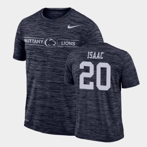 Men's Adisa Isaac Navy Penn State Nittany Lions #20 GFX Velocity Sideline Legend Performance T-Shirt 362242-482