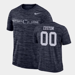 Men's Custom Navy Penn State Nittany Lions #00 GFX Velocity Sideline Legend Performance T-Shirt 133766-213