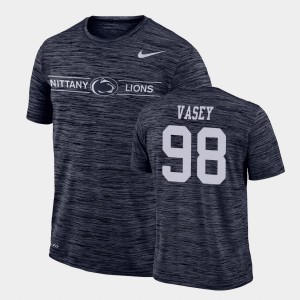 Men's Dan Vasey Navy Penn State Nittany Lions #98 GFX Velocity Sideline Legend Performance T-Shirt 704755-413
