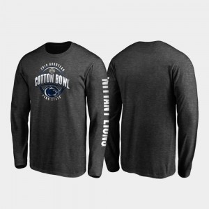 Mens Heather Charcoal Penn State Nittany Lions 2019 Cotton Bowl Bound Neutral Stiff Arm Long Sleeve T-Shirt 350566-346