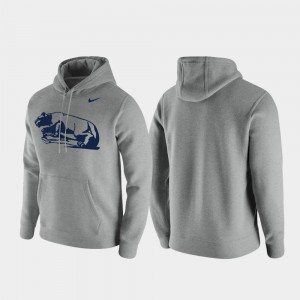 Men Heathered Gray Penn State Nittany Lions Vintage Logo Club Fleece Hoodie 337457-314