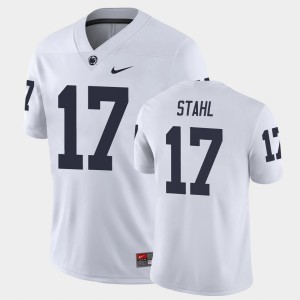 Mens Mason Stahl White Penn State Nittany Lions #17 College Football Game Jersey 589140-981