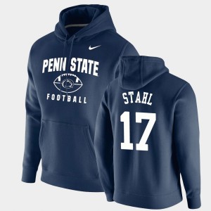 Men Mason Stahl Navy Penn State Nittany Lions #17 Oopty Oop Football Pullover Hoodie 825673-694