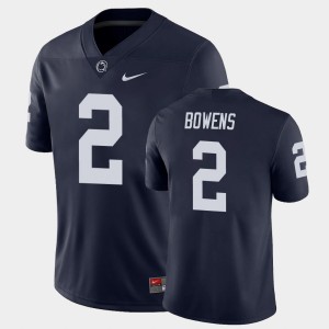 Men's Micah Bowens Navy Penn State Nittany Lions #2 College Football Game Jersey 553055-884